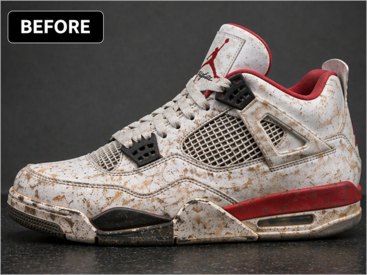 Before sneaker cleaning result 1